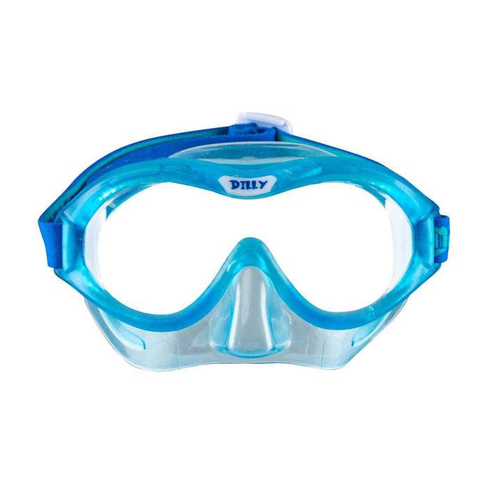 Snorkelset Dilly kinderen blauw-aqua 4-7 jaar Mares 411795GUBLAQ