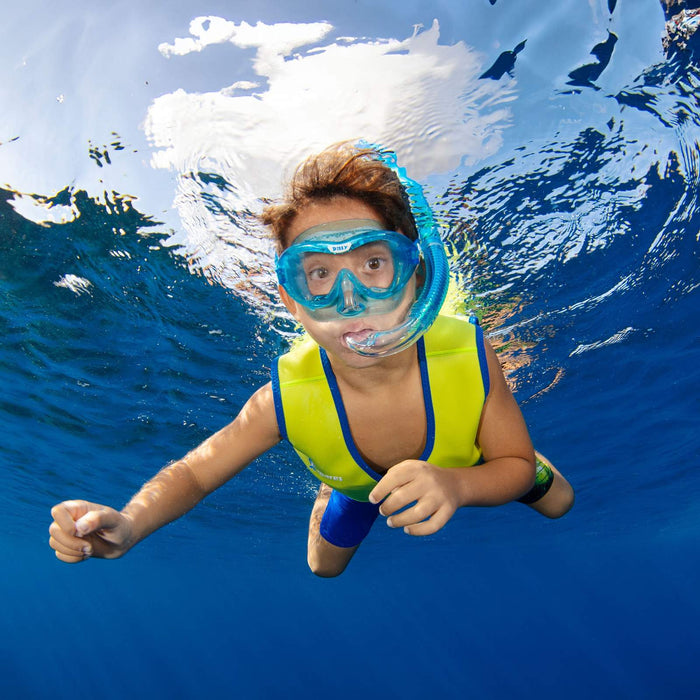 Snorkelset Dilly kinderen blauw-aqua 4-7 jaar Mares 411795GUBLAQ