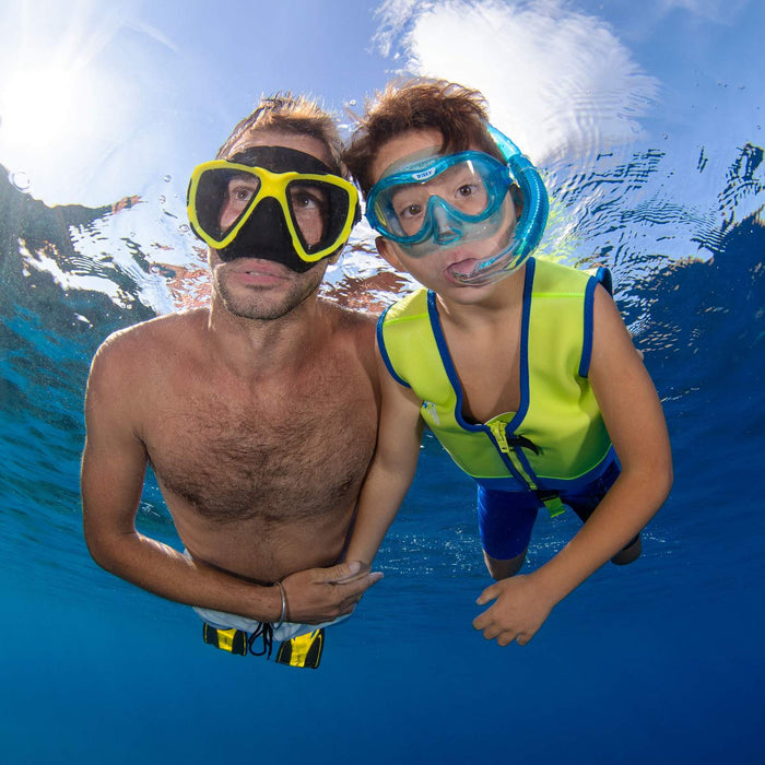 Snorkelset Dilly kinderen blauw-aqua 4-7 jaar Mares 411795GUBLAQ