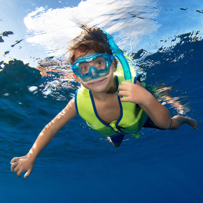 Snorkelset Dilly kinderen blauw-aqua 4-7 jaar Mares 411795GUBLAQ