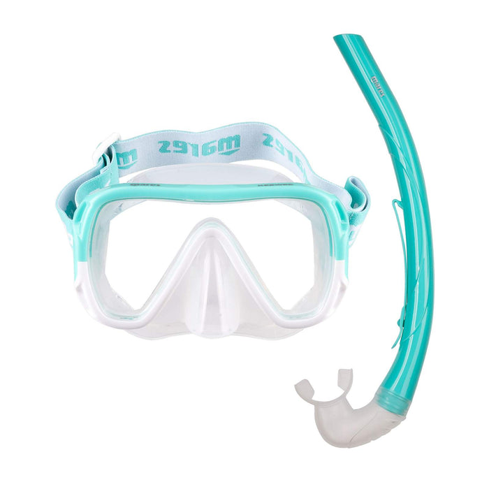 Kit de snorkeling Keewee Aqua-Blanc-Transparent Mares 411810SFMTWCL