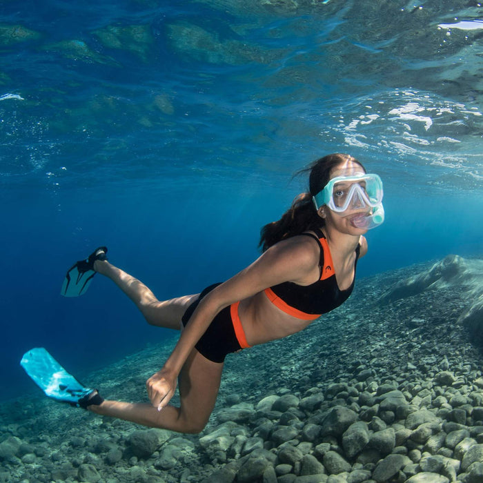 Kit de snorkeling Keewee Aqua-Blanc-Transparent Mares 411810SFMTWCL