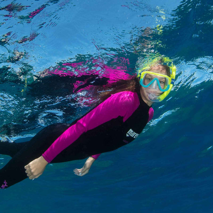 Schnorchelset Keewee Kinder Gelb-Aqua-Klar 8–14 Jahre Mares 411811SFYLACL