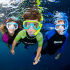 Schnorchelset Keewee Kinder Gelb-Aqua-Klar 8–14 Jahre Mares 411811SFYLACL