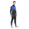 Full Wetsuit Ice Skin Man 7mm Black-Blue Size 5-L Mares 412102S5