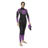 Traje de neopreno completo Ice Skin Mujer 7 mm Negro-Rosa Talla 3-M Mares 412103S3