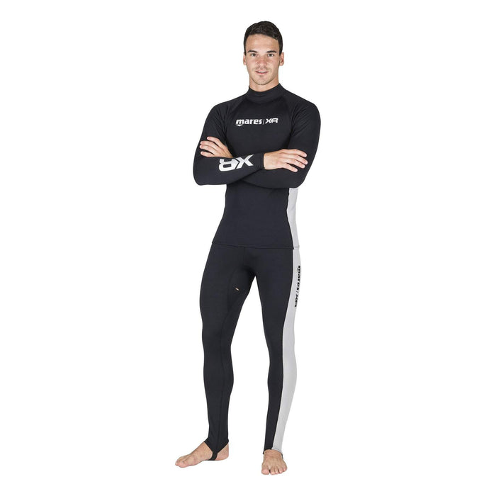 Undersuit Top Base Layer Black-White L Mares 412173L