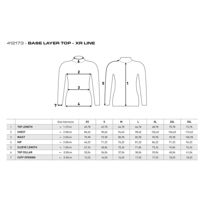 Undersuit Top Base Layer Black-White L Mares 412173L