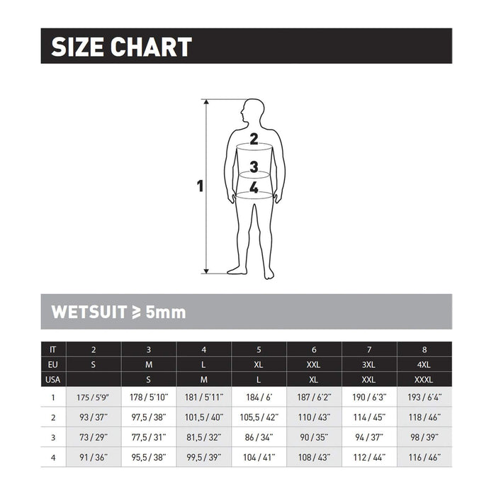 Nasstauchanzug Einteiler Evolution Herren 5 mm Schwarz-Grau Größe 8-XXXL Mares 412176S8