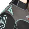Muta intera Evolution Donna 5 mm Nero-Azzurro chiaro ML-Long Mares 4121774L