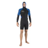 Shorty 2nd Skin homme noir-bleu taille 7-XXL Mares 412371S7