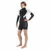 Korte wetsuit 2nd Skin Shorty dames zwart-wit maat 2-S Mares 412372S2