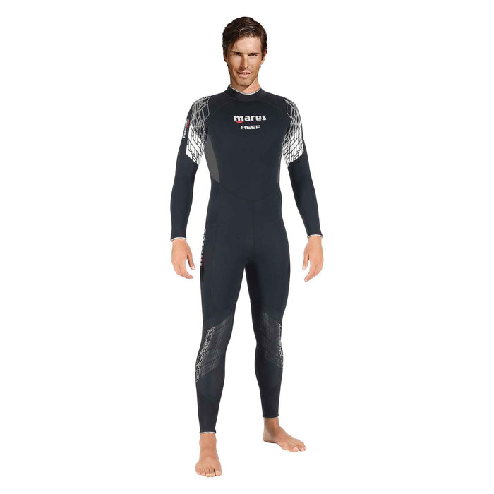 Combinaison intégrale Reef homme 3 mm Noir-Gris-Blanc Taille 5-L Mares 412382S5