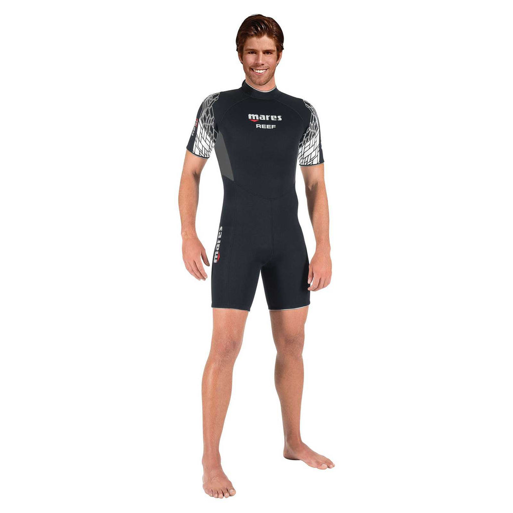 Shorty Reef homme 2,5 mm noir-gris-blanc taille 5-L Mares 412384S5