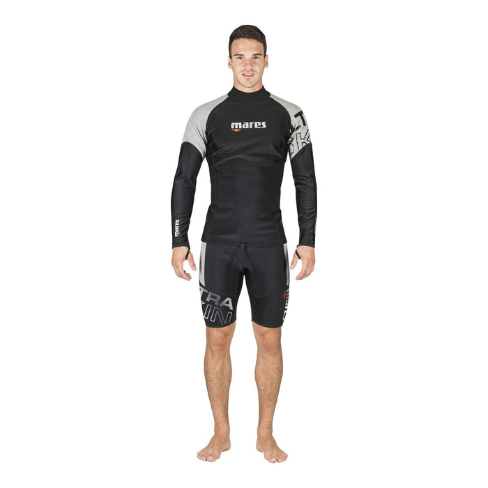 Tauch-Unteranzug Ultraskin Langarm Herren Schwarz-Grau S Mares 412389S
