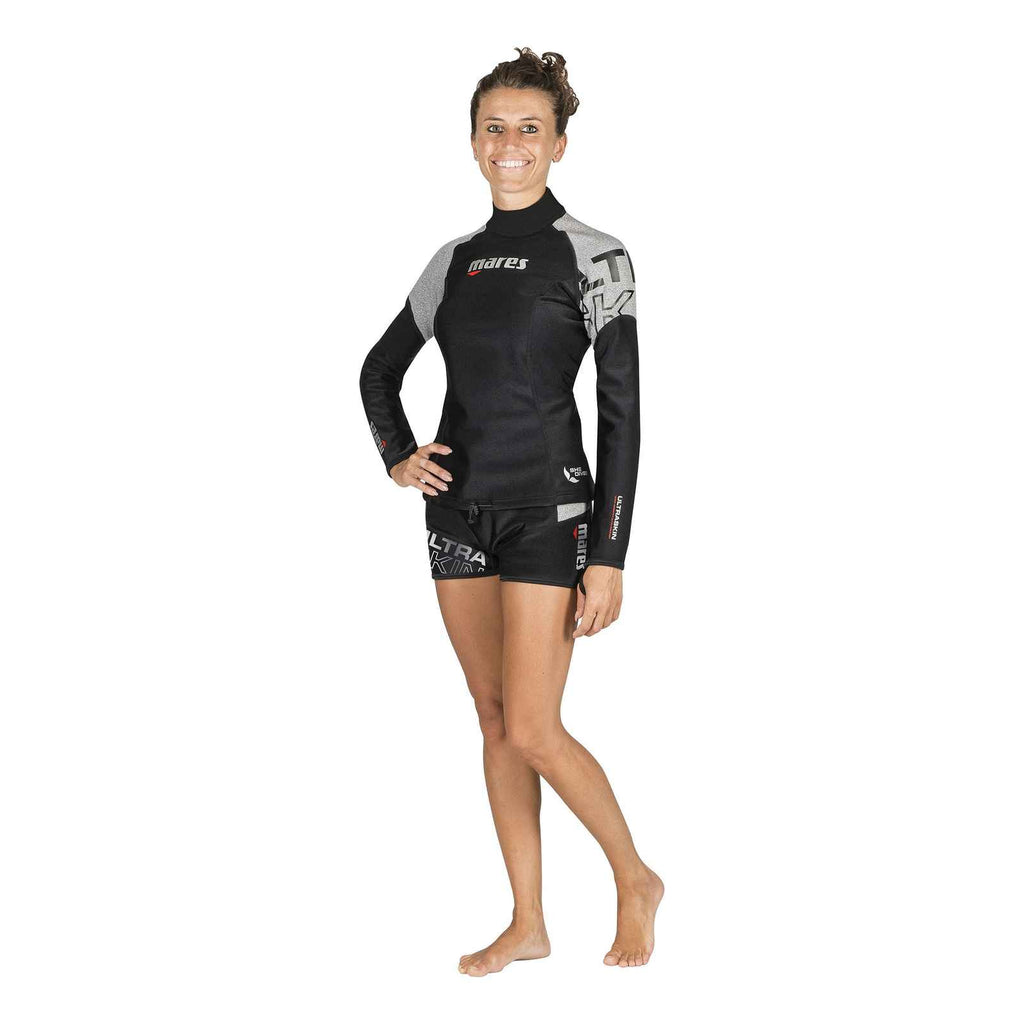 Subtraje de buceo Ultraskin de manga larga mujer negro-gris XL Mares 412397XL