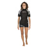 Tauch-Unterzieher Ultraskin Kurzarm Damen Schwarz-Grau S Mares 412419S