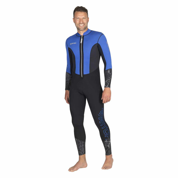 Nassanzug Einteiler Switch Herren 2,5 mm Schwarz-Blau Größe 5-L Mares 412428S5