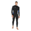 Volledig wetsuit Flexa Heren 5-4 mm Zwart-Blauw ML-Lang Mares 4124334L