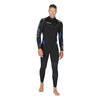 Combinaison intégrale Flexa Homme 5-4 mm Noir-Bleu XL - Très large Mares 4124336W