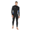 Traje de neopreno completo Flexa hombre 5-4 mm negro-azul Talla 2-S Mares 412433S2