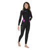 Volledig wetsuit Flexa Dames 5-4 mm Zwart-Paars S-Lang Mares 4124342L