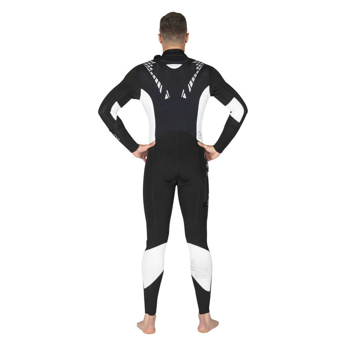 Nassanzug Flexa Herren 3-2 mm Schwarz-Weiß Größe 7-XXL Mares 412435S7