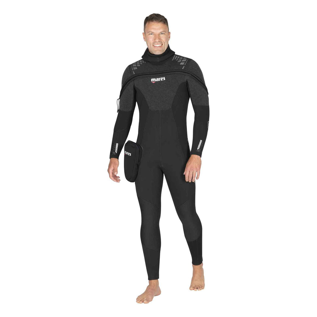 Combinaison intégrale Pro Therm homme 8-7 mm noire L-Double-Wide Mares 4124375W
