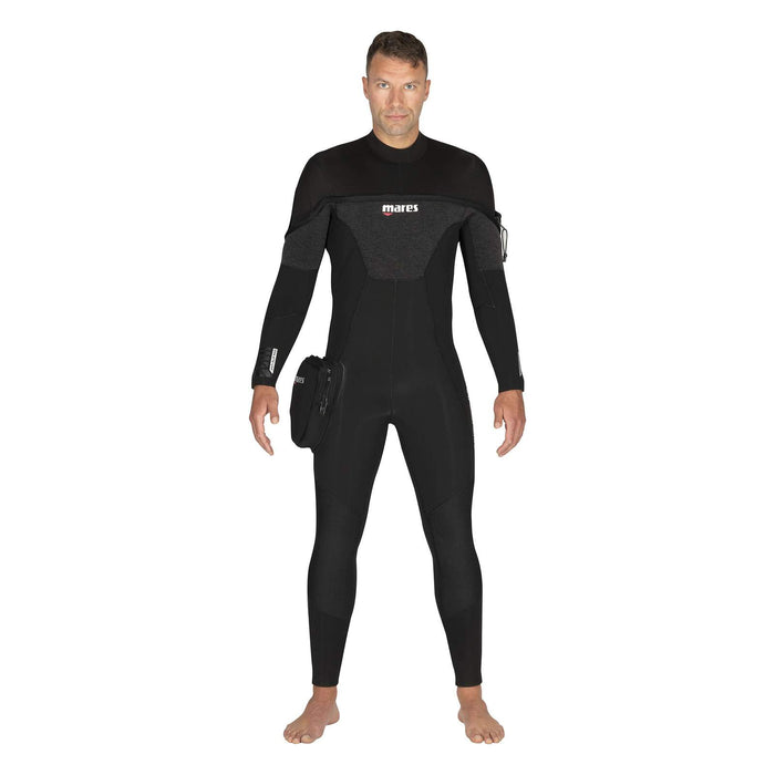 Volledig wetsuit Pro Therm Heren 8-7mm Zwart XXL-Dubbel-breed Mares 4124377W