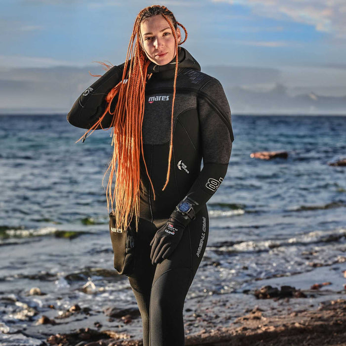 Nassanzug Pro Therm Damen 8-7 mm Schwarz S-Lang Mares 4124382L