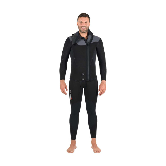 Traje de neopreno completo Dual Hombre 5mm negro-gris Talla 5-L Mares 412443BKS5