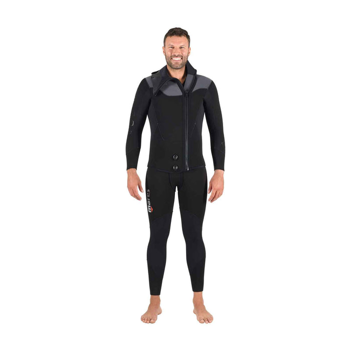 Combinaison intégrale Dual Homme 5 mm Noir-Gris Taille 6-XL Mares 412443BKS6
