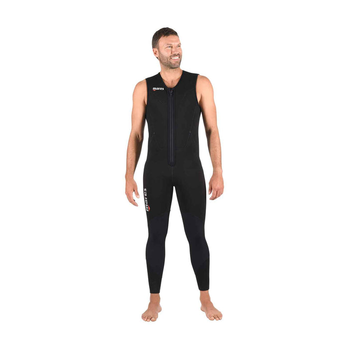 Combinaison intégrale Dual Homme 5 mm Noir-Gris Taille 6-XL Mares 412443BKS6