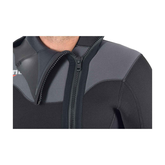 Combinaison intégrale Dual Homme 5 mm Noir-Gris Taille 6-XL Mares 412443BKS6