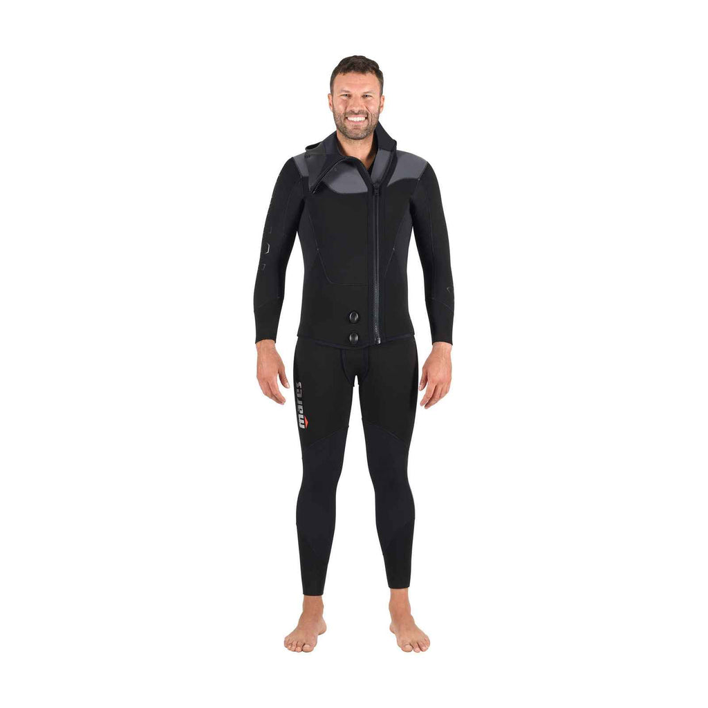 Combinaison intégrale Dual Homme 5 mm Noir-Gris Taille 7-XXL Mares 412443BKS7
