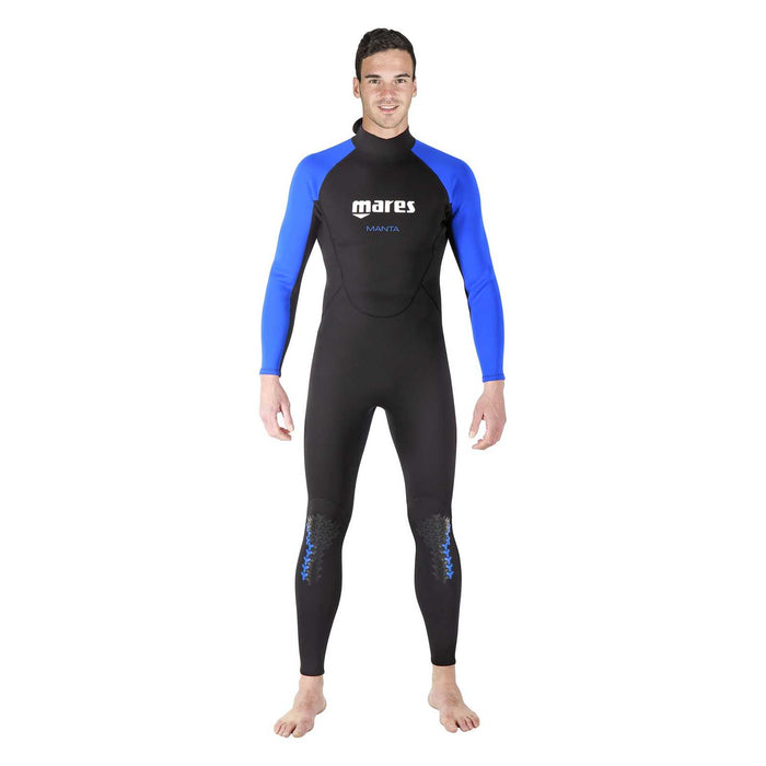 Combinaison intégrale de snorkeling Steamer Manta homme Noir-Bleu Taille 5 Mares 412456S5