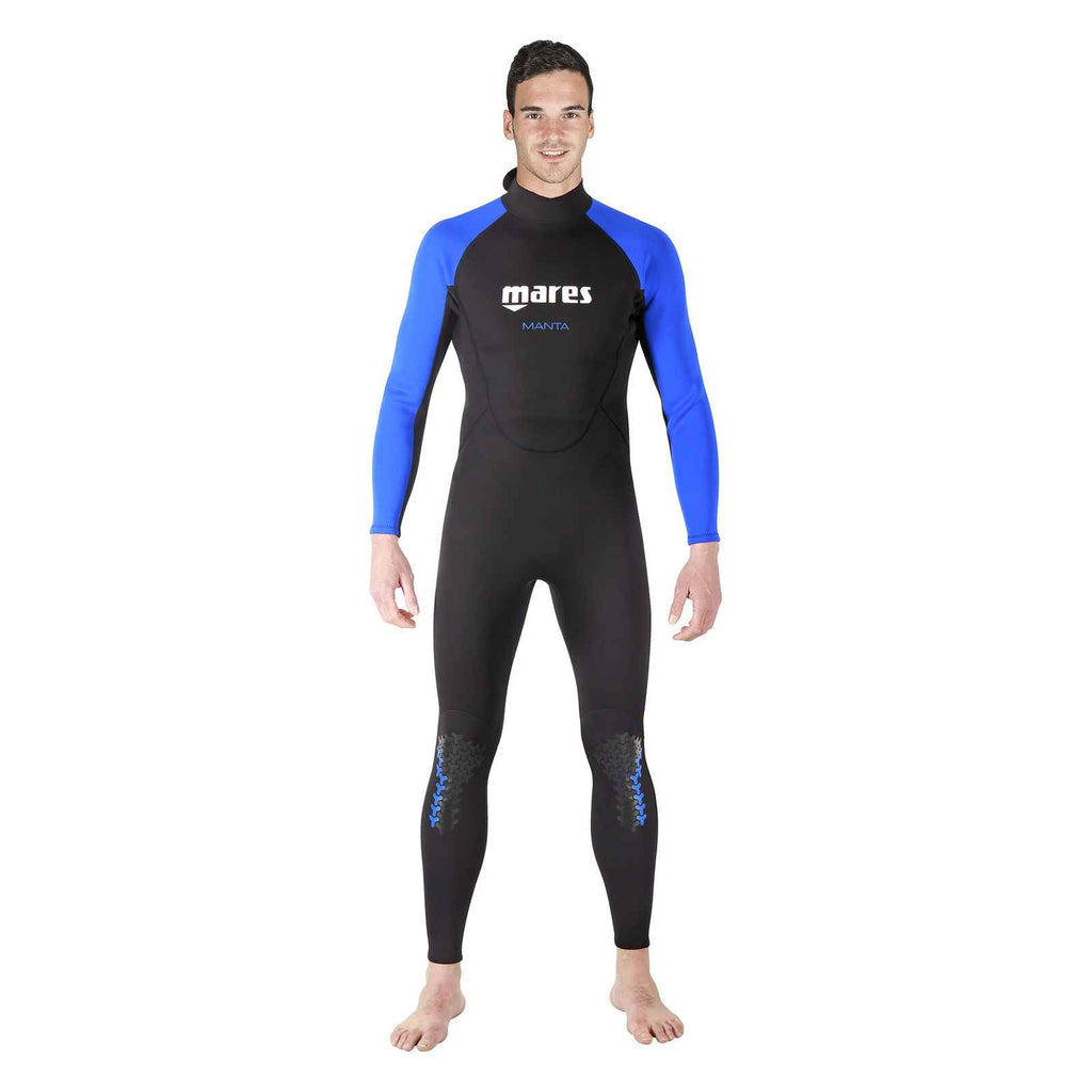 Combinaison intégrale de snorkeling Steamer Manta Homme Noir-Bleu Taille 7 Mares 412456S7