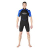 Snorkelen Wetsuit Shorty Manta Man Zwart-Blauw Maat 4 Mares 412458S4