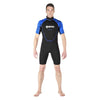 Combinaison shorty de snorkeling Manta Homme Noir-Bleu Taille 6 Mares 412458S6