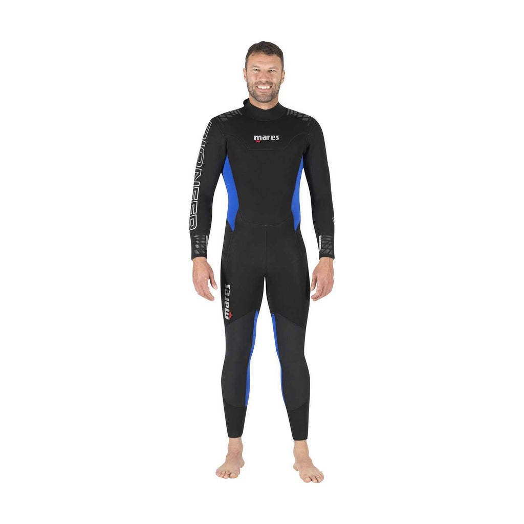 Nassanzug Pioneer Herren 5 mm Schwarz-Blau Größe 7-XXL Mares 412465S7