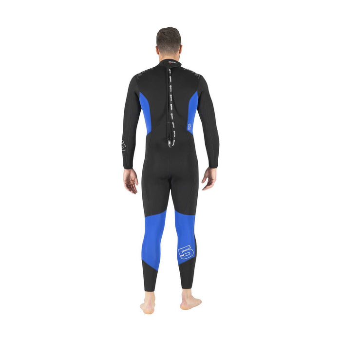 Full Wetsuit Pioneer Man 5mm Black-Blue Size 8-XXXL Mares 412465S8