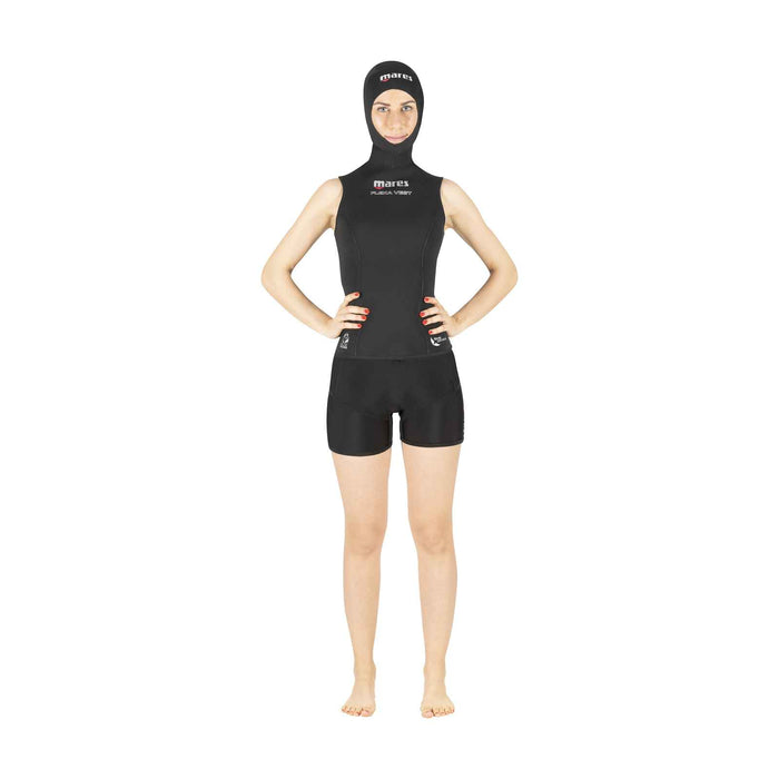 Kort wetsuit Flexa Vest Dames 3mm Zwart Maat 2-S Mares 412472S2