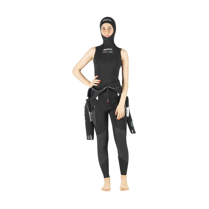 Neoprenweste Flexa Damen 3 mm Schwarz Größe 6-XXL Mares 412472S6