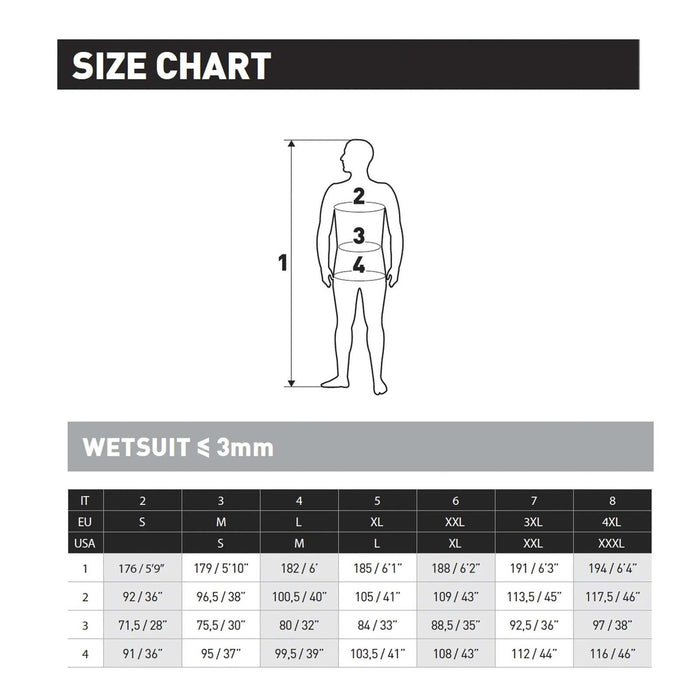 Ganzkörper-Nassanzug Photosuit Blau M Mares 412525S3BL