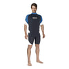 Rashguard losse pasvorm heren korte mouw blauw XXXL Mares 4125403XLBL