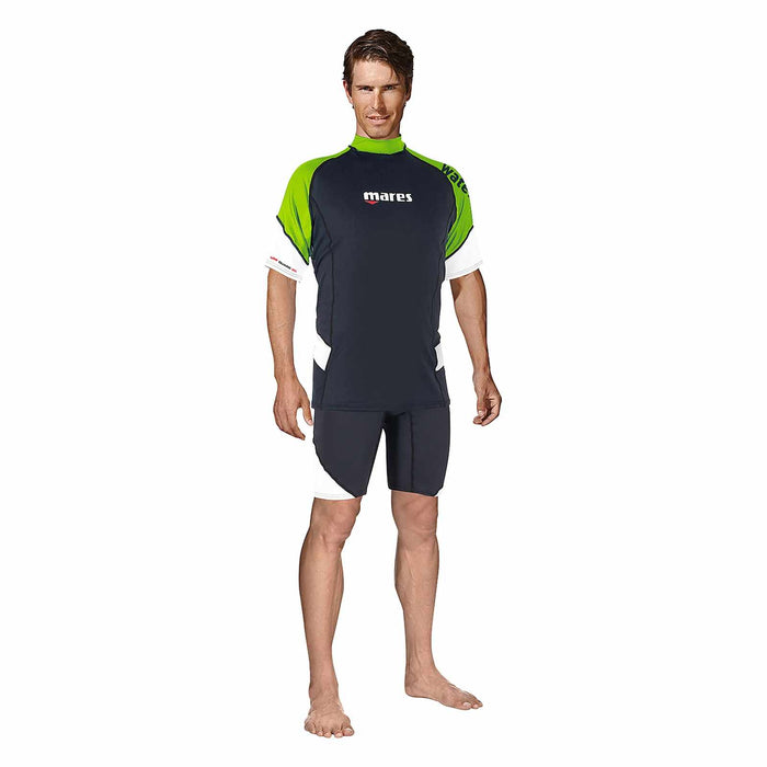 Rashguard Loose Fit Herren Kurzarm Limette S Mares 412540SLM