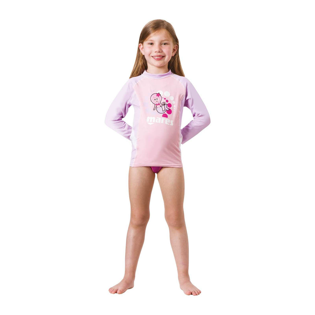 Rashguard Kinder Langarm Pink XL Mares 412544XL