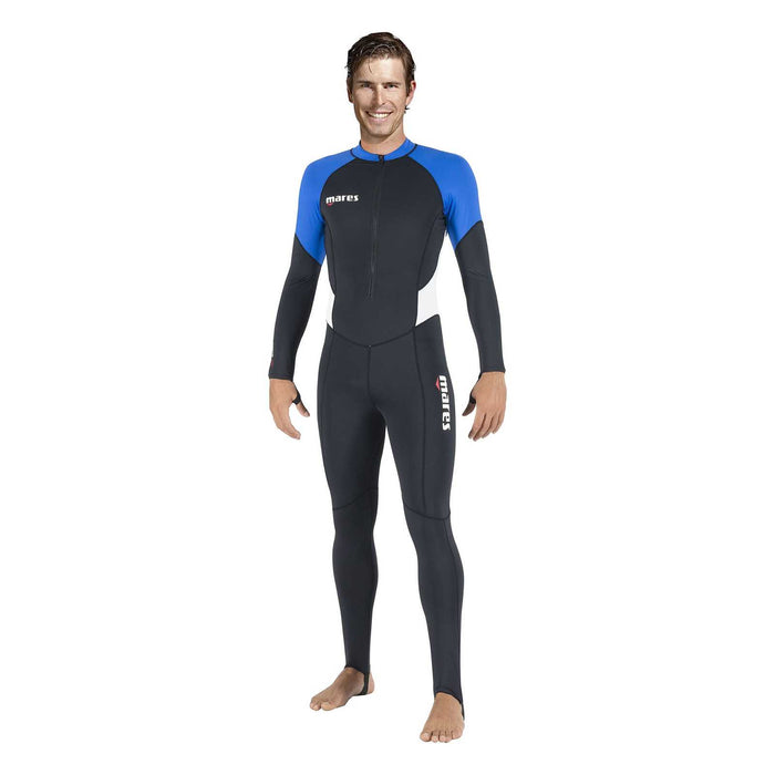 Rashguard Trilastic Steamer Herren Schwarz-Blau S Mares 412545S