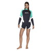 Rash Guard Shorts Donna Nero-Bianco XXS Mares 412548XXS