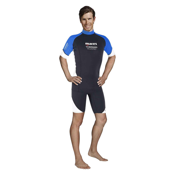 Wetsuit Thermo Guard Heren Korte mouwen 0,5mm Zwart-Blauw S Mares 412549S